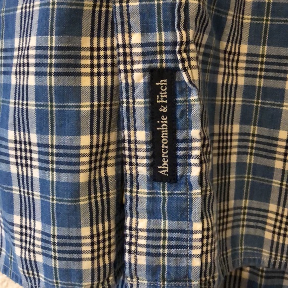Men’s size large big shirt abercrombie & Fitch casual button down shirt - Picture 2 of 8